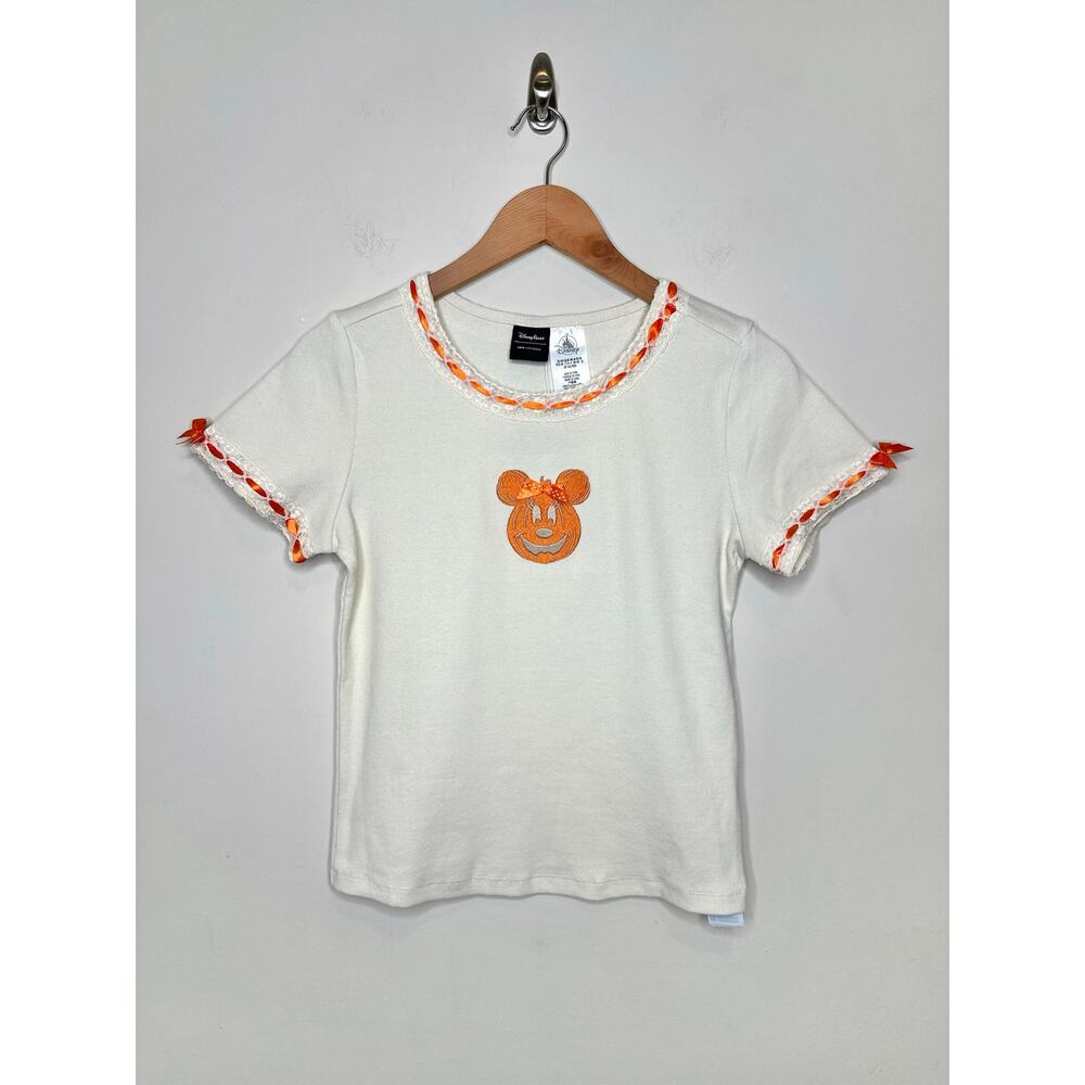 Disney Parks Her Universe Halloween Minnie Mouse Retro Baby T-shirt Medium Bow - Picture 13 of 13